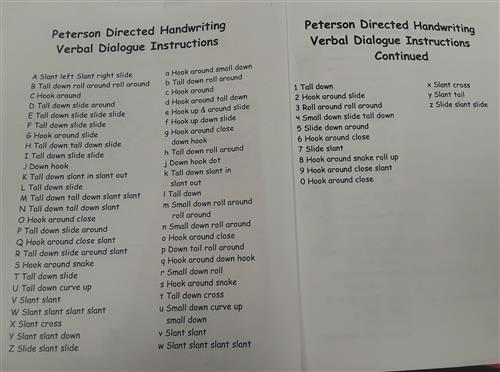 Peterson Directed Handwriting 